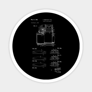 Rotary Pistol Engine Vintage Patent Hand Drawing Magnet